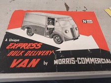 1950s  MORRIS COMMERCIAL Express Bulk  Delivery Van Australian Sales Brochure