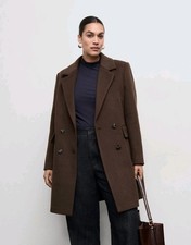 New-MANGO Double Breasted Wool