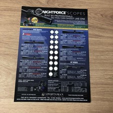 GUNS86 MAGAZINE ADVERT 12X9 NIGHTFORCE NXS SERIES SCOPES