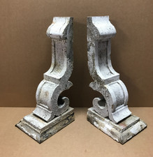 Pair Antique Large Shabby