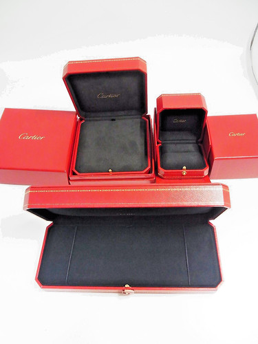 Auth cartier empty jewelry box - cartier,