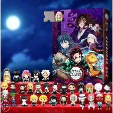 2025 New Demon Slayer Advent Calendar Surprise Box 24 Days Countdown Toy 2D