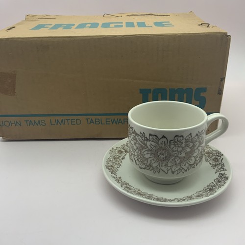 Vintage cup saucer set tams - &,