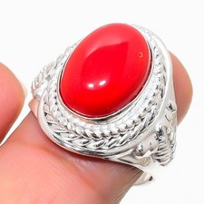 Red Coral Gemstone Handmade