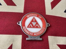 Vintage Car Badge Mascot….Institute Of Advanced Motorists IAM 1950’s-80’s Type 2