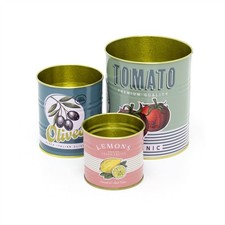 Set retro style storage - set,