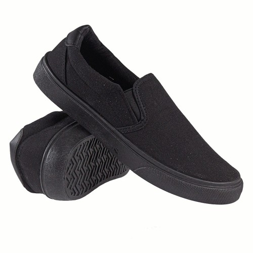 Mens slip casual canvas - slip, on