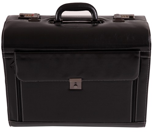 Large leather pilot case - leather,