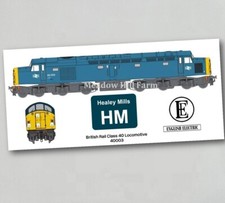 Fridge Magnet British Rail Class 40 40003 BR Blue Diesel Locomotive