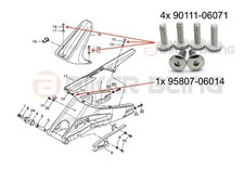 5x Yamaha YZF R125 2008-2018
