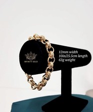 Mens 9ct Gold XP 12mm Diamond