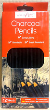 Artist Charcoal Drawing Pencils Sketching Art Shading Draw Tones 12 Piece +