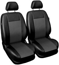 Front Leatherette seat covers fit Vauxhall Tigra 1+1 black/grey