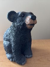 Sitting 6" Black Bear Resin