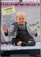PINGOUIN baby knitting pattern magazine Nr 107 6 Layettes from birth to 18M