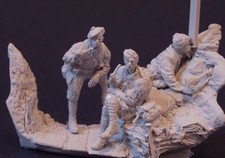 1/32 54mm Resin Model Kit British Soldiers in the Trench WW1 Unpainted