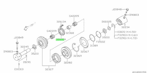 Synchronizer set for subaru - synchronizer,