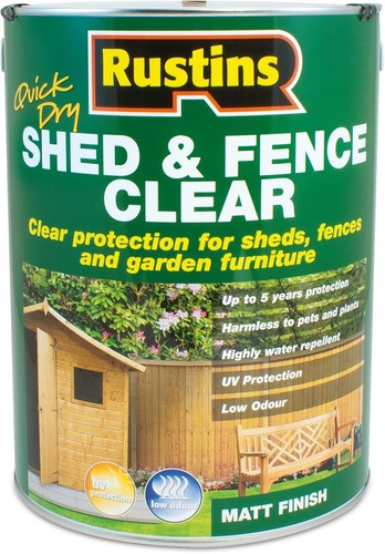 Rustins shed fence - shed, clear