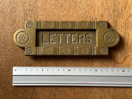 Antique victorian brass letter - antique,