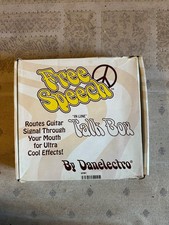 Danelectro Free Speech / Talk Box Guitar Pedal BOXED (broken mic clip)