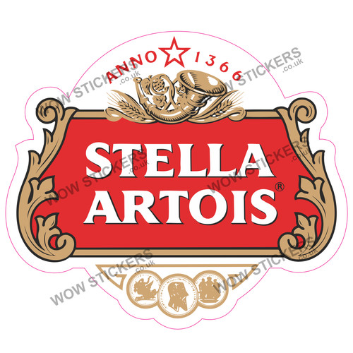 Stella artois lager sticker - stella,