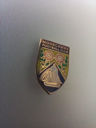 Morecambe enamel crest - fc,