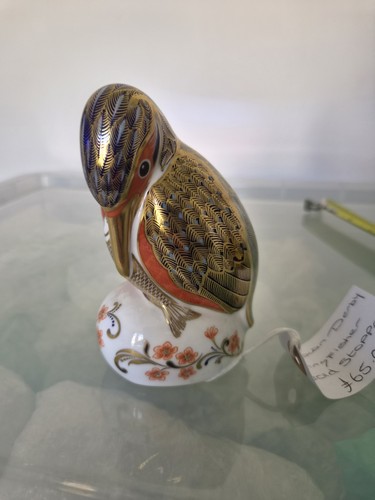 Royal crown derby kingfisher - crown,