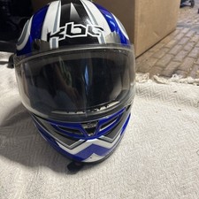 KBC MAX Helmet – Large ?⚪⚫ Blue, White & Black – Stylish & Protective