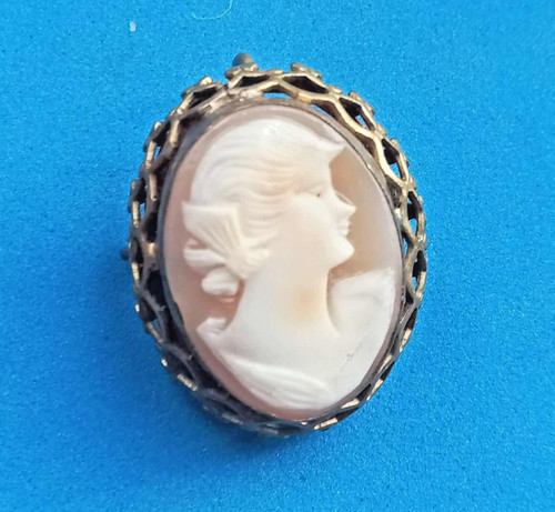 Small antique gold plated and - small,