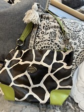 Dolce And Gabbana Leather Animal Print Handbag Purse In EUC