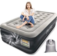 OlarHike Single Airbed, Inflatable Air Mattress with Built-in Pump