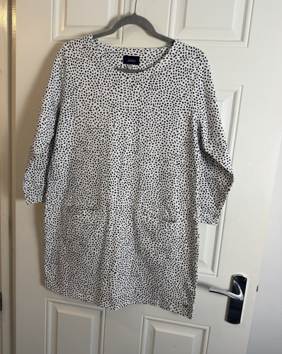 Joules white navy - joules, spotted