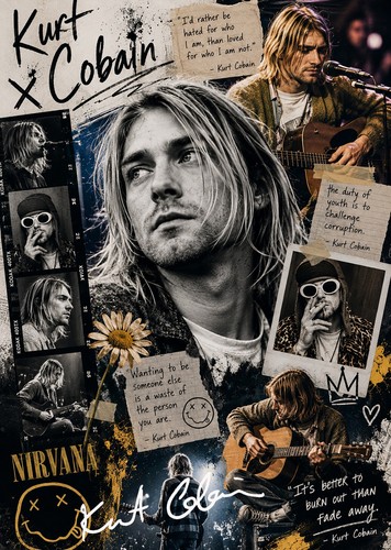 Kurt cobain nirvana signed - cobain,