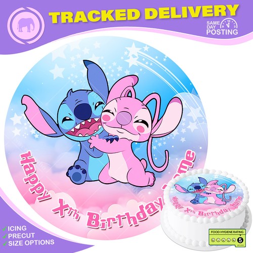 Angel and stitch cake - angel,