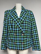 Ladies Fully Lined Blazer/Jacket check boucle Ex Primark size 10 12 14 16 18 20