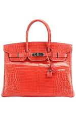 HERMÈS 2011 BIRKIN 35CM SHINY POROSUS CROCODILE LEATHER BAG