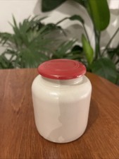Stoneware Earthenware Storage Jar with Lid Vintage Pottery VGC Kitchenalia