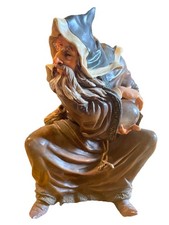 Wizard Figure Carrying Crystal Ball Magical 1998 approx 8 In Mythical heavy