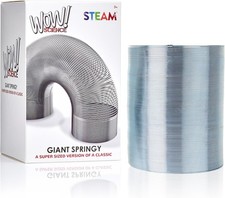WOW! STUFF Super-Size Metal Spring Toy – Giant Stretchy Slinky for Kids and... 