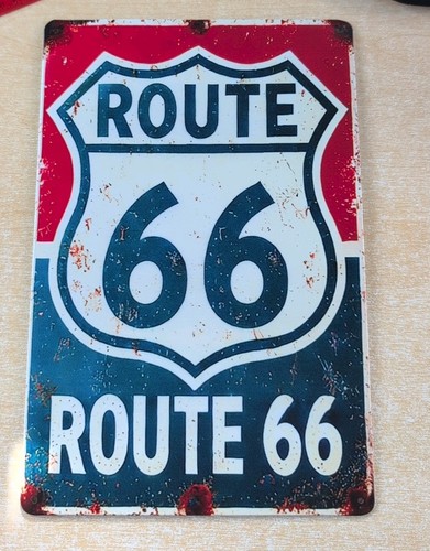Route retro style metal - 66,