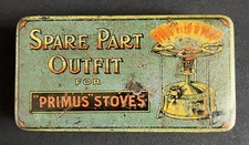 PRIMUS STOVES SPARE PART OUTFIT VINTAGE CAMPING STOVE COOKING DISPLAY TIN