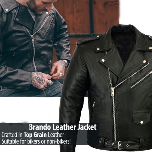 Leather brando motorbike - leather,