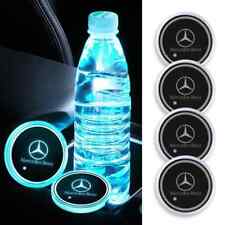 LED Car Cup Holder Mat Light Up Coaster Pad For Mercedes A B C E ML GL G R GLC S