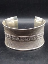 Large Heavy Sterling Silver Suarti Bangle BA Indonesia Jewellery Approx 73 Grams