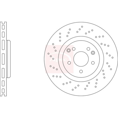 Brake discs vented grooved - brake,
