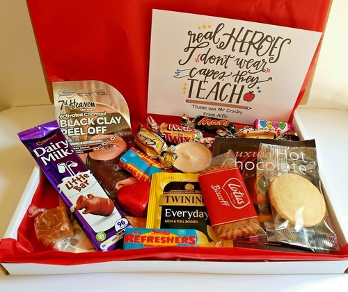 Teachers present gift box - present,
