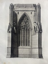 Antique print engraving