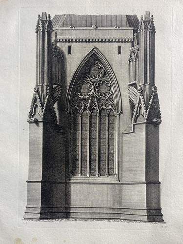 Antique print engraving