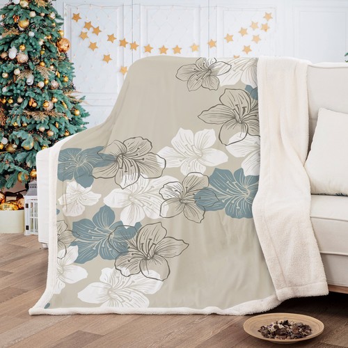 Soft florals bohemia faux fur - soft,