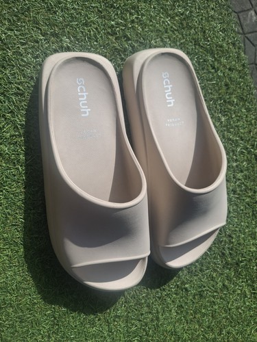 Schuh women cream sliders uk - women's,
